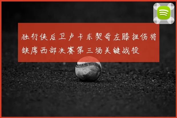 独行侠后卫卢卡东契奇左膝扭伤将缺席西部决赛第三场关键战役